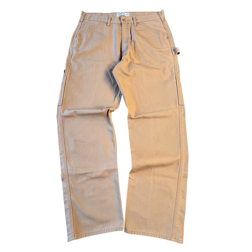 LEVI STRAUSS SIGNATURE Men Workwear Professional Carpenter Denim Jean 38x34 Tan